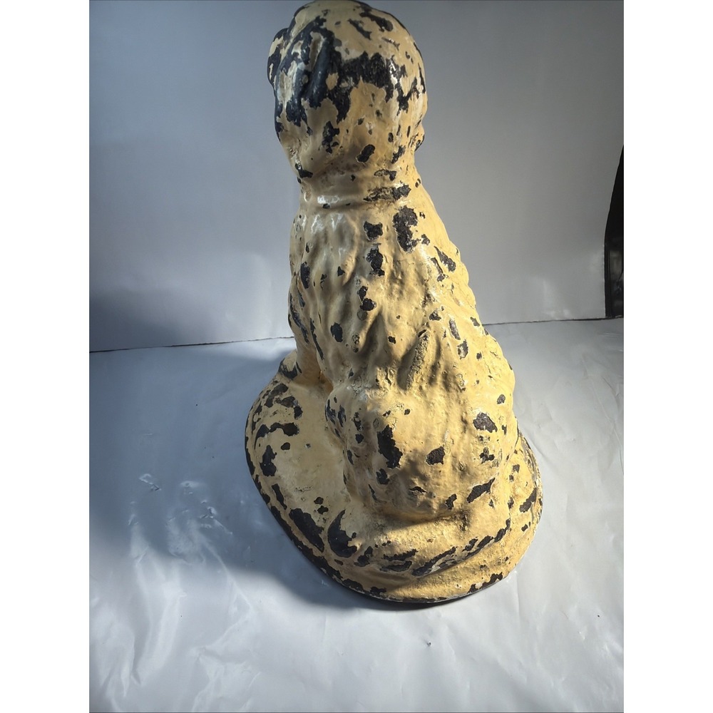 Antique Hubley Cast Iron Seated Pointer Dog Paperweight Figurine Doorstop 6" - Picture 6 of 16
